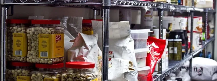 Armazenamento de produtos na sorveteria